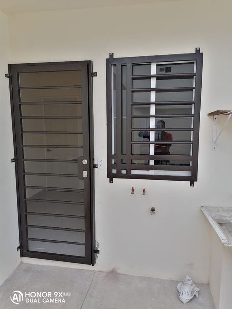 Premium Aluminium Front Entrance Doors Burglar Bars Window Ideas Modern, Front Entrance Doors, Modern Window Grill, Balcony Glass Design, Home Window Grill Design, Burglar Bars, Windows Ideas, Outdoor Kitchen Design Modern, Aluminum Windows