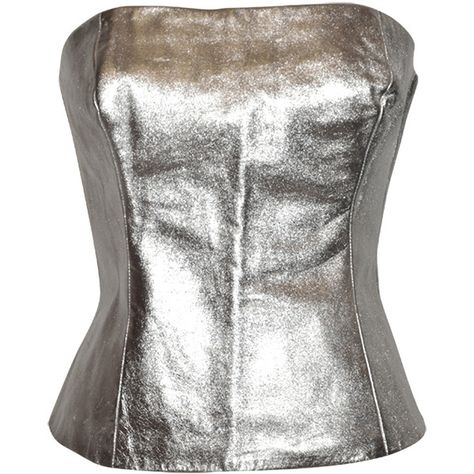 Preowned Ted Lapidus Metallic Silver Calfskin Bustier ($475) ❤ liked on Polyvore featuring tops, corsets, shirts, silver, multiple, white bustier, white bustier top, bustier corset, bustier shirt and white corset top White Bustier Top, Silver Outfits, Silver Shirt, White Bustier, Ted Lapidus, White Corset Top, Corset Shirt, Corset Tops, Corset Bustier