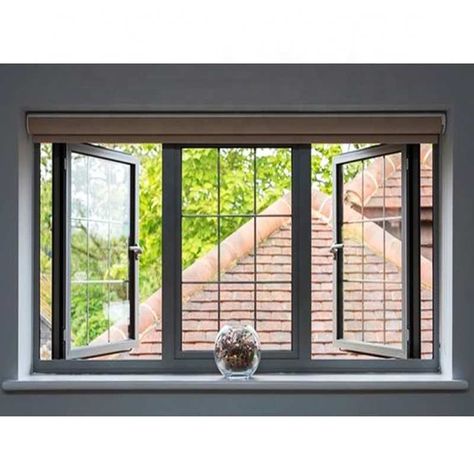 Tilt And Turn Windows Curtains, Fixed Window Design, Aluminium Windows Ideas, Aluminum Windows Design, Window Options, Frame Windows, Modern Window Design, Modern Window Grill, Aluminium Windows And Doors