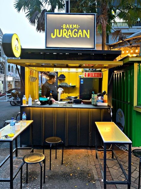 Food Stand Design, Food Stall Design, Small Restaurant Design, Container Restaurant, Café Design, Container Cafe, Outdoor Restaurant Design, Food Kiosk, Small Cafe Design