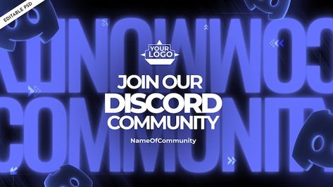 Discord Invite Banner, Server Invite Background Discord, Discord Server Banner, Invite Background, Server Banner, Promo Banner, Discord Server, ? Logo, Quick Saves