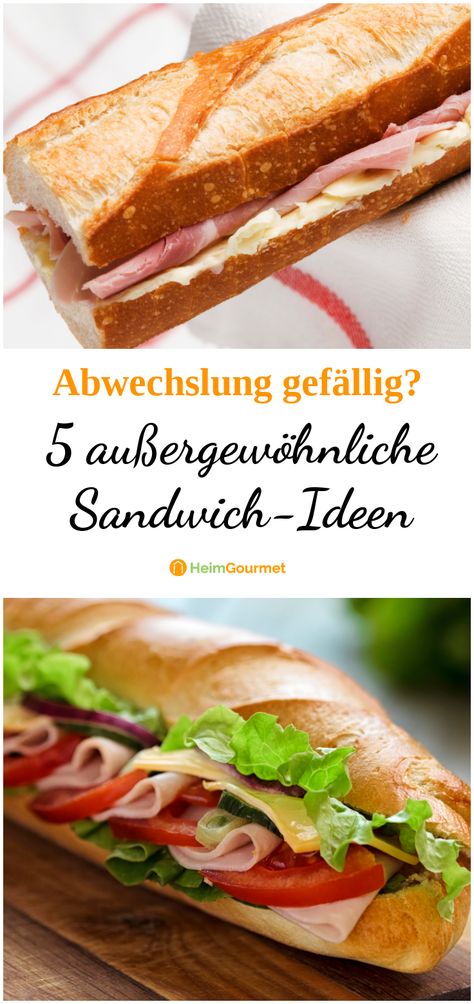 5 außergewöhnliche Sandwich-Ideen Sandwich Ideas, Burgers Sandwiches, Burritos, Keto Diet, Sandwiches, Low Carb, Toast, Food And Drink, Diet