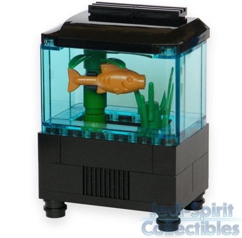 Lego Aquarium, Lego Fish, Instructions Lego, Lego Machines, Aquarium Set, Lego Furniture, Bangunan Minecraft, Construction Lego, Micro Lego