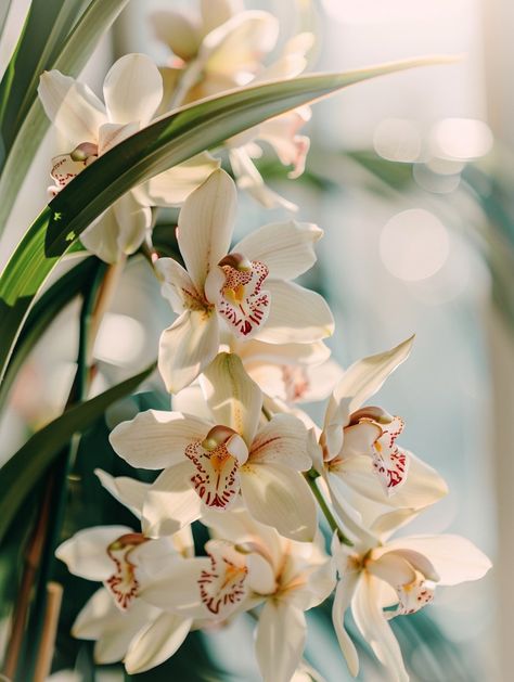 21 Cymbidium Orchid Varieties - Planted Shack Tawny Autumn, Orchid Cymbidium, Green Orchid Flower, Boat Orchid, Flower List, White Cymbidium Orchids, Green Cymbidium Orchids, Wishlist Plants, Oncidium Orchids