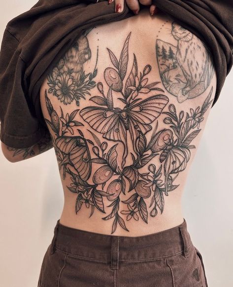 Tattoos Instagram, Fruit Tattoo, Hip Thigh Tattoos, Back Piece Tattoo, Bug Tattoo, Mushroom Tattoos, 4 Tattoo, Intricate Tattoo, Cute Little Tattoos