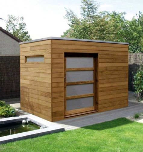 Top 60 Best Backyard Shed Ideas - Outdoor Storage Spaces Modern Garden Shed, Contemporary Sheds, Posh Sheds, Carport Modern, Wood Shed Plans, Modern Shed, Diy Shed Plans, Storage Shed Plans, Shed Plan