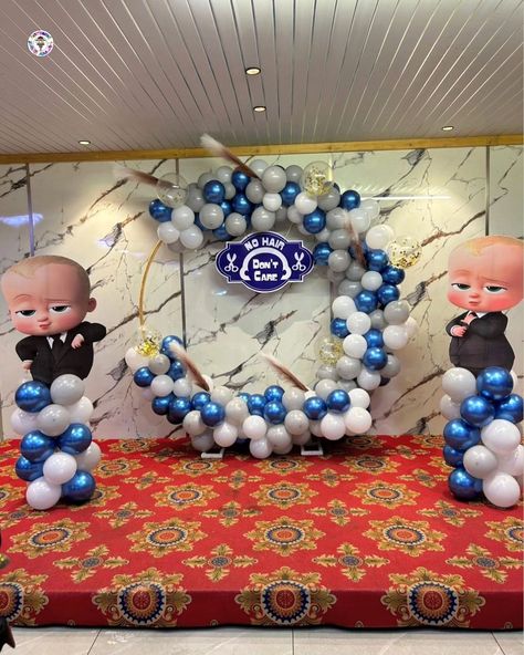 "NO HAIR, DON'T CARE!" ✂️ Price : 5000rs • boss baby theme for mundan ceremony #amdavaddecorwala #mundanceremonydecoration #mundanceremony Mundan Ceremony Decoration, Mundan Ceremony, Boss Baby Theme, Baby Theme, Dont Care, Baby Themes, Boss Baby, Ceremony Decorations, Hairstyles