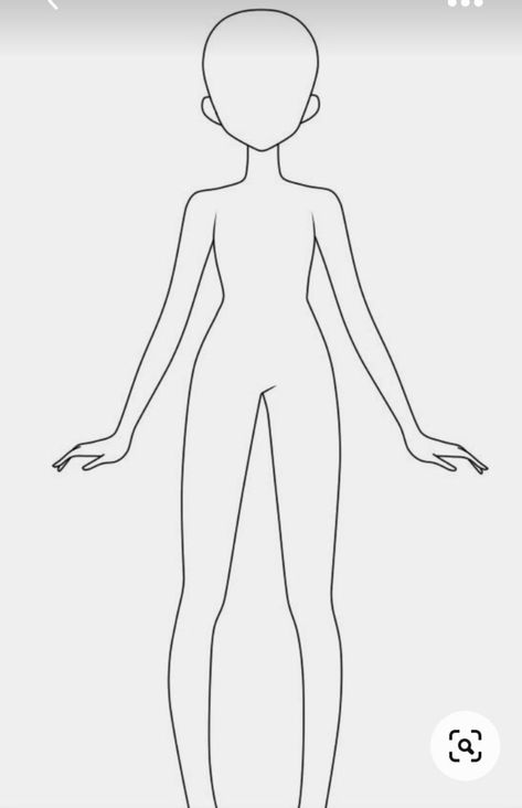 Vtuber Body Template, Vtuber Base Pose, Anime Body Outline, Anime Body Template, Vtuber Template, Human Body Base, Vtuber Body Base, Body Parts Drawing, Vtuber Base