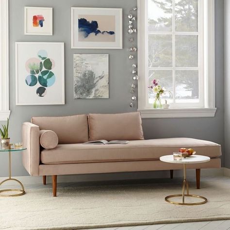 12 Daybeds That Are Proof You Don’t Need a Sofa in Your Living Room - Brit + Co Mid Century Daybeds, 1950s Furniture, Best Sleeper Sofa, Trendy Sofas, Latest Sofa Designs, Furnitur Ruang Keluarga, Modern Daybed, Best Website Design, Set Sofa