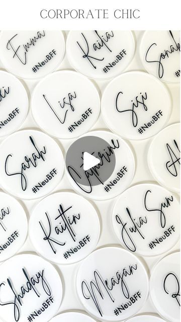 CUSTOM ACRYLIC SIGNS & CAKE TOPPERS on Instagram: "✨ Get ready to elevate your event experience in style! 

✨At this Corporate chic event,  they’re giving their VIP guests a personal touch with custom name place settings! 🖋️ Each guest will be welcomed with their own beautifully designed, personalized spot at the table. 🌸

Save this idea for your upcoming event! 

#PersonalizedPlaceSetting
#CustomTableDecor
#EventTableInspiration
#WeddingPlaceSetting
#ShowerDecorIdeas
#CustomNameCards
#ElegantTableSetting
#BespokeEventDecor
#TableStylingIdeas
#PersonalizedEventDetails
#WeddingDecorInspo
#ShoweredWithLove
#LuxuryPlaceSetting
#SpecialEventDetails
#CustomEventDesign
#neubff" Name Place Settings, Acrylic Signs, Corporate Chic, Wedding Place Settings, Event Experience, Event Table, Elegant Table Settings, At The Table, Acrylic Sign