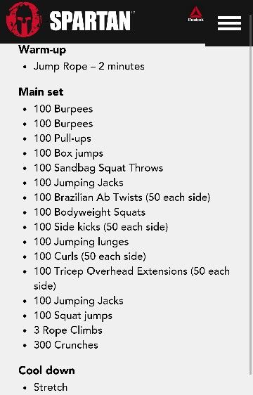 Spartan 1500 Workout Spartan Method, Spartan Workout For Women, Sparta Workout, Spartan Exercises, Spartan Physique, Spartan Training Workout, Spartan Training, Spartan Training Plan, Spartan Warrior Workout