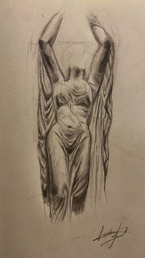 inspired by the sculpture Undine rising from the fountain #art #sketch How To Draw Wet Clothing, How To Draw Wet Clothes, Water Overflowing Drawing, Sculpture Drawing Sketch, Undine Rising From The Fountain, Undine Rising, Woman In Water Drawing, Fountain Of Youth Drawing, Wet Drawing