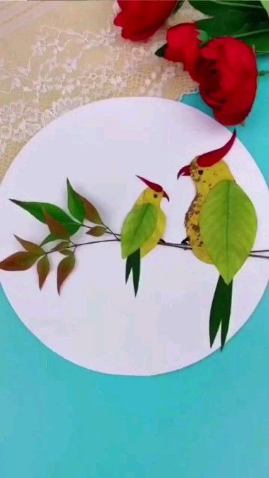 Leaf Art For Kids, Leaf Crafts Kids, Leaf Art Diy, Dry Leaf Art, Pressed Flower Crafts, Leaf Crafts, Diy Decor Ideas, Home Diy Ideas, Budget Home