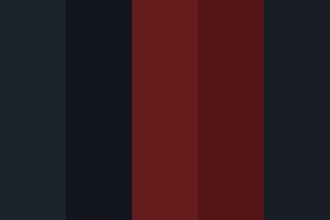 Dark Red and black Color Palette Dark Color Palate, Dark Colours Palette, Deep Red Palette, Dark Color Pallettes, Aesthetic Dark Color Palette, Spidersona Color Palette, Dark Red Color Aesthetic, Good Omens Color Palette, Dark Red Color Scheme