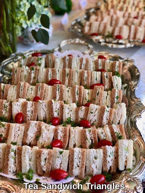 High Tea Menu, Adult Tea Party, British Tea Party, Tea Party Desserts, Tea Party Menu, High Tea Food, Tea Party Sandwiches, Tea Sandwiches Recipes, English Tea Party