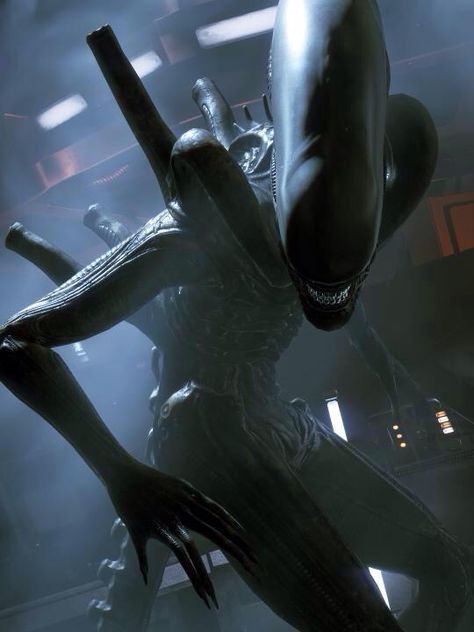 Alien Isolation Alien Videos, Giger Alien, Alien Photos, Alien Isolation, Arte Alien, Aliens Movie, Dark Artwork, Horror Monsters, Horror Posters