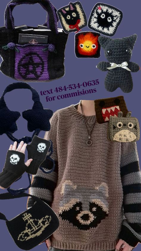 Punk Crochet, Fair Poster, Quick Crochet Patterns, Punk Aesthetic, Crochet Design Pattern, Quick Crochet, Fun Crochet Projects, Fairy Grunge, Crochet Sweater