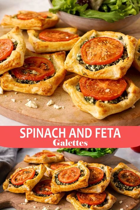 Makanan Italia, Resep Pizza, Idee Pasto, Vegetarian Appetizers, Läcker Mat, India Food, Spinach And Feta, Deilig Mat, Light Recipes