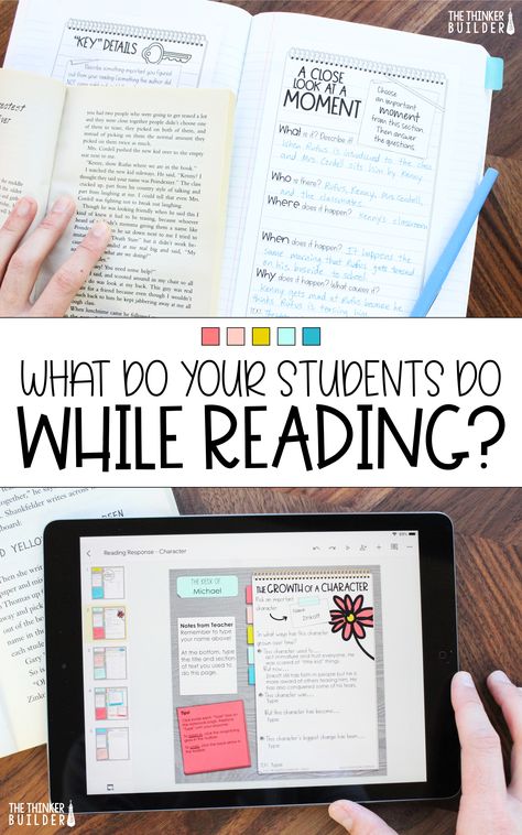 Reading Response Journals Middle School, Teaching Annotation Middle School, Taking Notes While Reading Books, Hmh Into Reading 5th Grade, Slytherin Classroom, Readers Notebook Middle School, Independent Reading Accountability, Annotating Text, Reading Response Journals