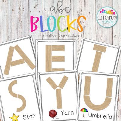 Classful - FREE: Printable block center cards resource: Block Center Preschool, Teaching Strategies Gold, Triangles Activities, Abc Centers, Blocks Preschool, Block Building, Block Center, Abc Blocks, 2d And 3d Shapes