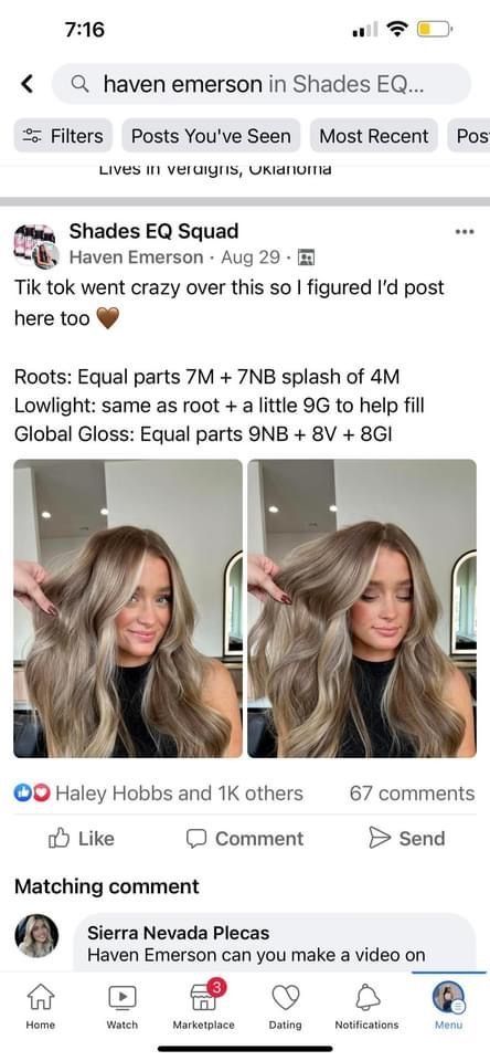 Redken Shades Eq Formulas 7m, Blending Grown Out Blonde, Level Seven Blonde, Level 6 Lowlights In Blonde Hair, Level 8 Blonde Redken Formula, Ash Beige Blonde Formula, Redken Level 8 Blonde, Level 7 Ash Blonde Formula, Reverse Balayage Shades Eq