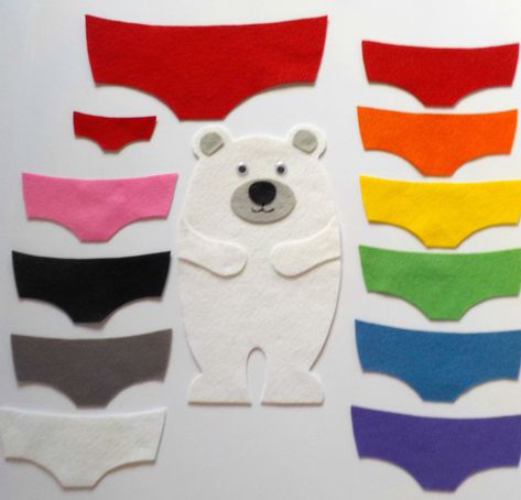 Polar Bear’s Underwear – Felt Board Magic Penguin Felt, Diy Felt Board, Felt Board Patterns, Felt Story, Flannel Board Stories, Flannel Boards, Flannel Friday, Felt Board Stories, Bear Felt