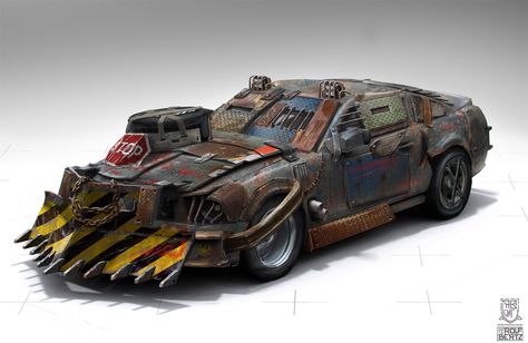 ArtStation - Wasteland Car, Rolf Bertz Wasteland Vehicles, Zombie Survival Vehicle, Zombie Vehicle, Car Max, Bug Out Vehicle, Apocalypse Survival, Zombie Survival, Post Apocalypse, Mad Max