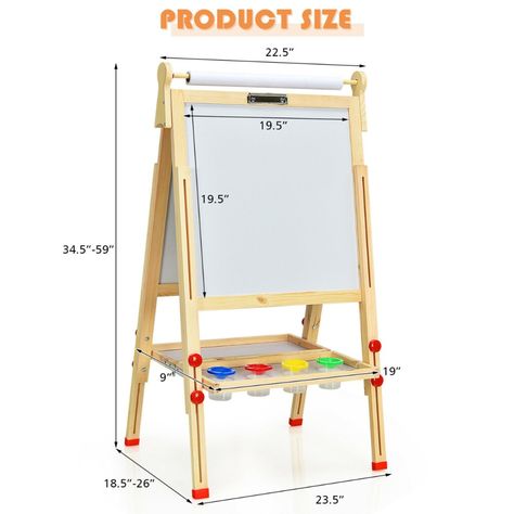 Drawing Easel, Kids Art Easel, Drawing Lettering, Coloring Drawing, Classic Clocks, Shade Umbrellas, Magnetic Letters, Art Easel, Wooden Easel