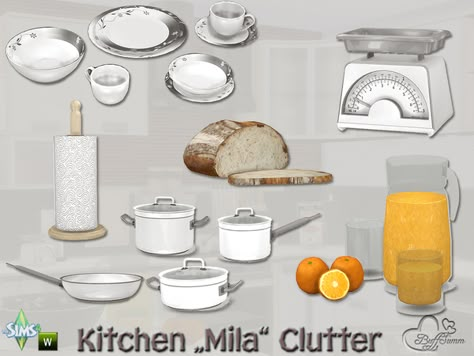 Cc Clutter, Sims 4 Kitchen, Die Sims 4, The Sims 4 Pc, Sims 4 Bedroom, Sims 4 Clutter, Furniture Cc, Kitchen Clutter, Play Sims