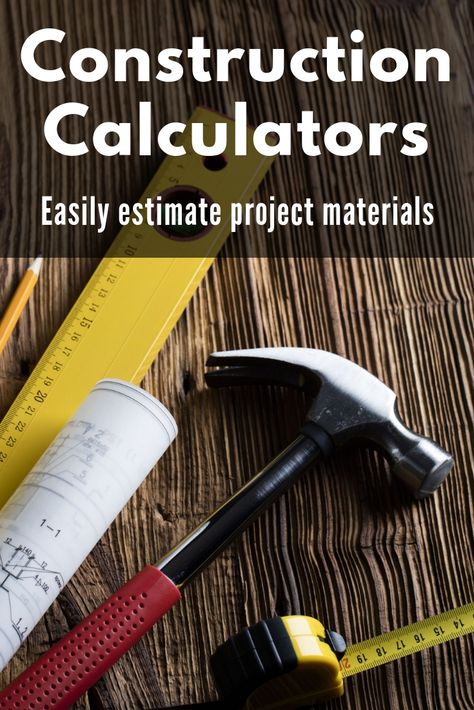 Home improvement and construction calculators to help estimate material and costs for common renovation projects. Contractor Organization, Construction Estimating, Home Construction Cost, Construction Calculators, Home Renovation Costs, Home Building Tips, Renovation Costs, Construction Jobs, Home Remodeling Diy