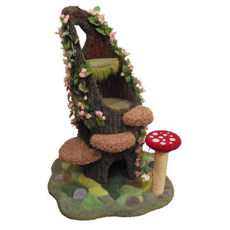 Cottagecore Cat, Cat Castle, Enchanted Tree, Cat Tree House, Cat Towers, Cat Scratching Post, Cat Tower, Tree Stump, Cat Room