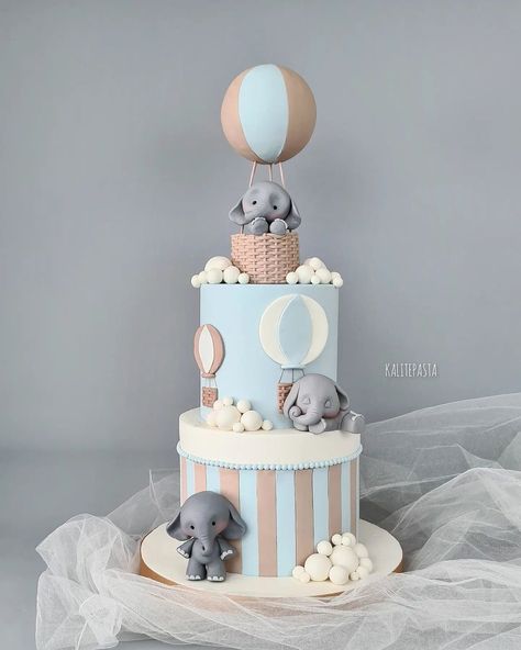 Elephant Theme Cake First Birthdays, 1st Birthday Cake Elephant, Elephant Birthday Theme, Elephant Party Ideas, Elephant Theme Cake, Elephant Theme Birthday Party, Elephant Birthday Cakes, Baby Elephant Cake, Elephant Baby Shower Cake