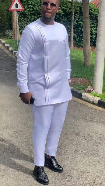 All White African Outfit Men, Man Traditional Wear African Men, Mens Senator Styles, Senators Wear For Men, African Shirts For Men Design, Mens African Wear Designs, Latest Senator Styles For Men, Senator Wears For Men Latest, Native Wears For Men