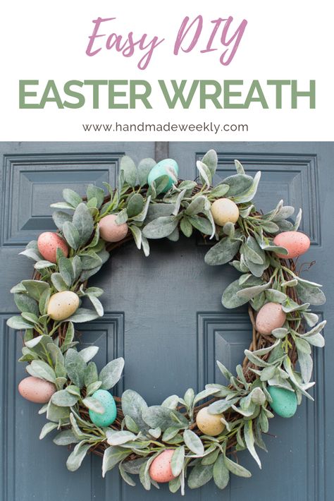 Diy Easter Wreath, Diy Osterschmuck, Diy Frühling, Easter Wreath Diy, Easter Centerpiece, Dollar Store Hacks, Easter Inspiration, Easter Decorations Dollar Store, Easter Decorations Outdoor