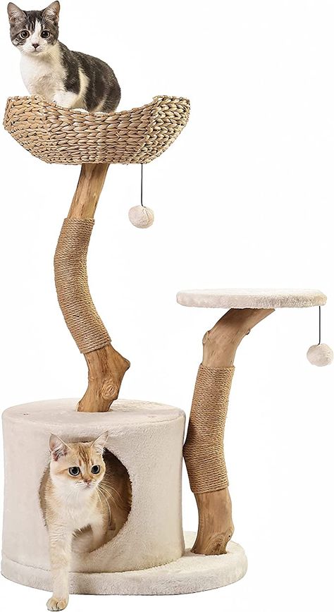 Unique Cat Trees, Cat Scratching Tree, Cat Houses Indoor, Diy Cat Tree, Modern Cat Tree, Luxury Cat, Wood Cat, Great Cat, Cat Condo