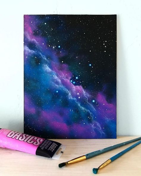 Galaxy Painting Acrylic, Blink Book, Space Painting, Canvas Drawings, Soyut Sanat Tabloları, Spray Paint Art, Galaxy Painting, Canvas Painting Diy, Galaxy Art