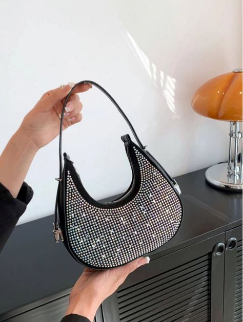 Bag Leather Women, Zara Purse, Hobo Bag Patterns, Glitter Bag, Rose Bag, Pretty Sandals, Luxury Bags Collection, Luxury Designer Handbags, Designer Handbag