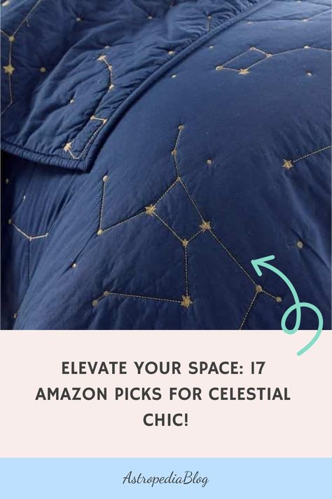 Elevate Your Space: 17 Amazon Picks for Celestial Chic! Starry Bedroom Ideas, Celestial Duvet Cover, Space Themed Dorm Room, Celestial Hallway, Acotar Bedroom Aesthetic, Space Themed Bedroom Adult, Teen Space Bedroom, Celestial Comforter, Celestial Bedroom Ideas