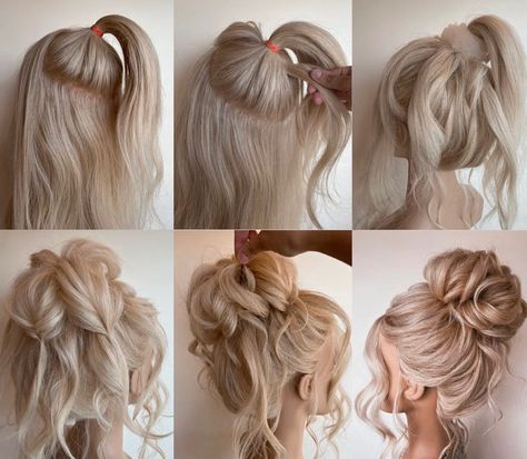 LET’S TALK HAIR & MAKEUP – Beyond the Ponytail High Updo, Hairstyle For Long Hair, Braids For Medium Length Hair, Bridal Hair Buns, Medium Length Hair Men, Hairstyles For Medium Length Hair Easy, Updos For Medium Length Hair, Lets Talk, Cute Hairstyles For Medium Hair