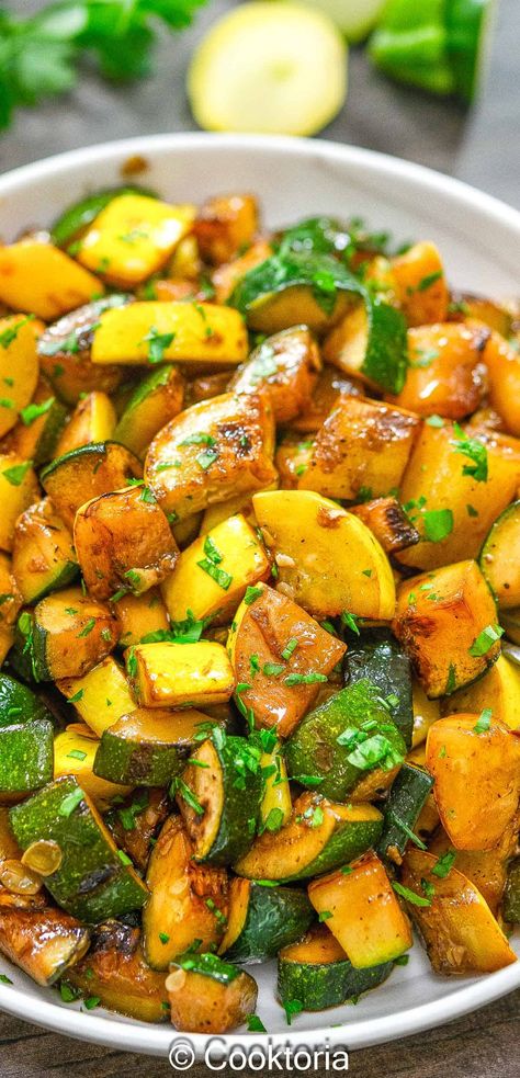 Try this easy and healthy recipe for Sautéed Zucchini and Yellow Squash. It's packed with flavor and perfect for any meal! Squash Succotash Recipe, Roasted Zucchini And Yellow Squash And Carrots, Sautéed Squash And Zucchini, Sautéed Zucchini Recipes, How To Cook Zucchini And Squash, Zucchini And Squash Recipes Sauteed, Recipes With Squash And Zucchini, Zucchini Yellow Squash Recipes, Heart Healthy Side Dishes