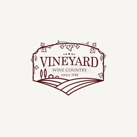 Vineyard Illustration, Trees Outline, Vineyard Logo, Winery Logo, Wine Journal, Woodcut Illustration, California Vineyards, Tree Outline, Organic Labels