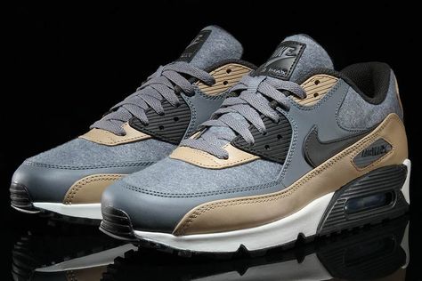 Nike Air Max 90s, Air Max 90 Leather, Air Max 90s, Air Max 90 Premium, Nike Boots, Chic Sneakers, All Nike Shoes, Nike Shoes Air Max, Nike Free Shoes