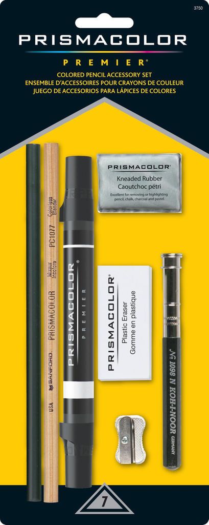 A must-have for student and studio artists, it has everything you need to maintain your favorite colored pencils—and correct any minor errors. Pencil Accessories, Prismacolor Art, Pencil Drawing Tutorials, Coloring Tips, Colored Pencil Techniques, Prismacolor Pencils, Pens Pencils, Graphite Pencils, Coloured Pencils