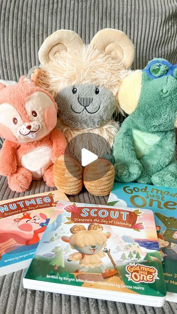 Brittany Hill • Sharing faith-based ideas for kids on Instagram: "The cutest set of book buddies to remind kids that God made each one of us on purpose, for a purpose! ☺️🤍🙏🏻

Comment BUDDIES or LINK to shop! They also have a coupon code and free shipping right now! 🙌🏻" For Kids, Book Buddies, Bible School, Cute Sets, Faith Based, The Cutest, Coupon Codes, Coupon Code, Right Now