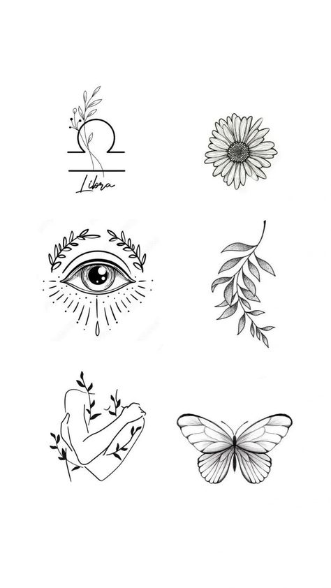 Tato Flash, Horoscope Tattoos, Boho Tattoos, Flash Tattoo Designs, Small Hand Tattoos, Classy Tattoos, Line Art Tattoos, Tattoo Feminina, Spine Tattoos