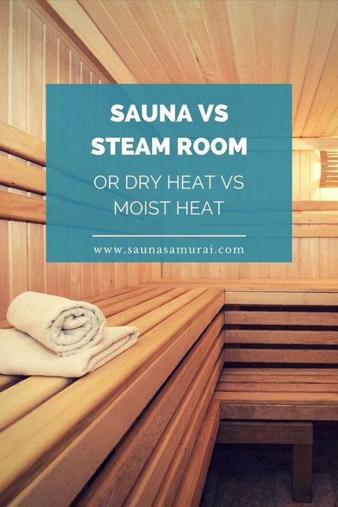 Sauna vs steam room, or dry heat vs moist heat, is an ongoing discussion. Let's analyze the benefits of each and decide for yourself which one you prefer. Sauna And Steam Room Design, Benefits Of Dry Sauna, Sauna Vs Steam Room Benefits, Backyard Sauna Diy, Steam Sauna Benefits, Steam Sauna Design, Steam Room Ideas, Steamroom Sauna, Homemade Sauna