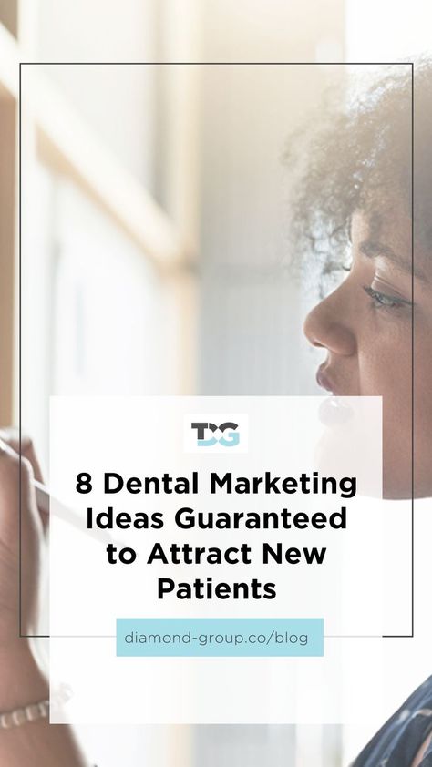 Attracting new patients is necessary to have a successful dental practice. Take a look at some of the top dental marketing ideas attracting new patients. For a more holistic look at dental marketing, we encourage you to read and download The Ultimate Dental Marketing Guide: A Playbook for Growth | The Diamond Group | Digital Marketing Agency | Helping businesses grow their digital footprint Dental Marketing Ideas, Dentist Advertising, Dental Office Marketing, Orthodontics Marketing, Dentist Marketing Ideas, Dentist Ideas, Dentist Marketing, Dental Advertising, Dental Images