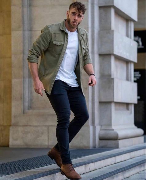 Mens Smart Casual Outfits, Mens Business Casual Outfits, Shirt Outfit Men, Mens Casual Outfits Summer, Smart Casual Men, Men Fashion Casual Shirts, Stylish Men Casual, Fall Outfits Men, Men Stylish Dress