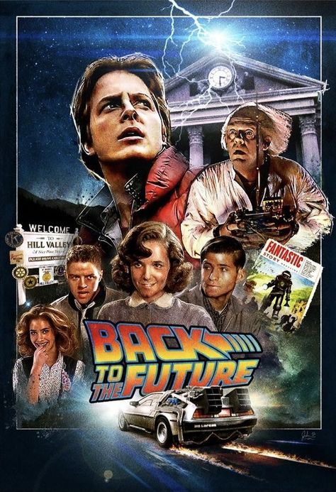 Back To The Future Art, Terminator Poster, Dark Posters, Back To The Future Poster, Back To The Future 1985, Back To The Future Movie, 80s Movie Posters, 1980s Movies, Movie Synopsis