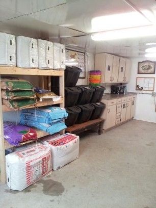 Organized feed room | Horses | Pinterest | Feed Bags, Tack ... Dream Tack Room, Feed Room Organization, Horse Feed Room, Tack Room Organization, Feed Room, Horse Tack Rooms, Horse Farm Ideas, Barn Hacks, Diy Horse Barn